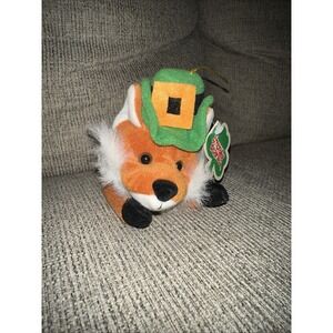 NWT‎ Emerald Beanies Fergus The Fox Irish Plush Toy Kiddiefun St. Patrick's Day
